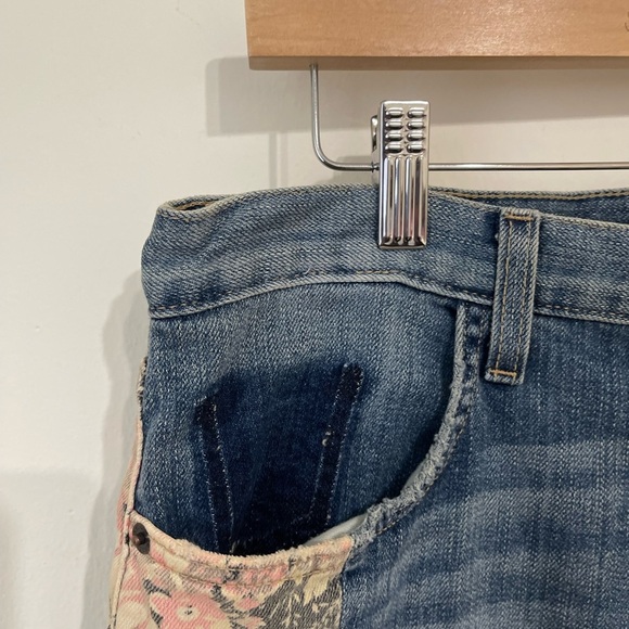 Current/Elliott The uneven original straight floral jeans - Picture 9 of 11